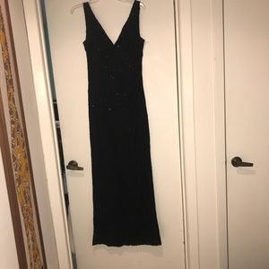 Long black gown